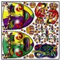 Mardi Gras Reusable Decal Stickers