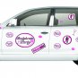 Giant Bachelorette Reusable Decal Stickers