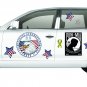 Patriotic USA Reusable Decal Stickers