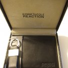 KENNETH COLE Billetera Cuero Negro con Llavero (Black Leather Wallet with key chain)