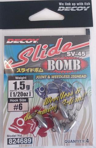 Decoy SV-45 Slide Bomb #4-2.5g (4pcs) 4989540824702