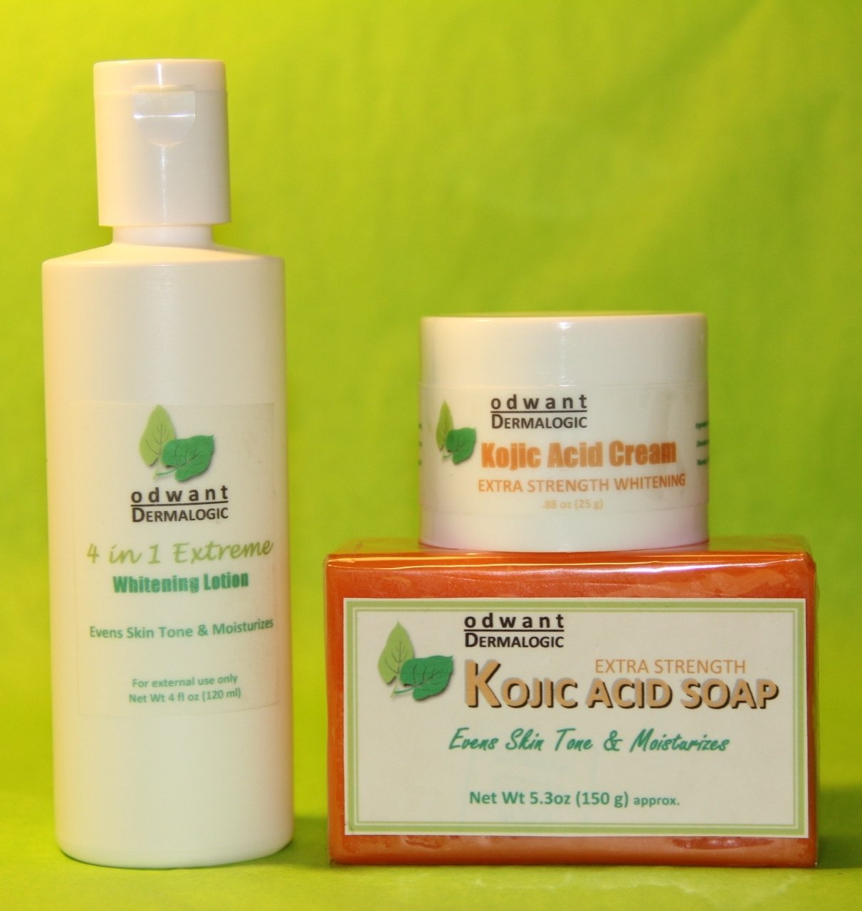 Kojic Acid Soap 4in1 Lotion Skin Whitening Lightening Set
