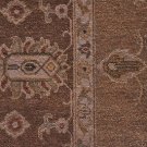 8x10 WOOL HANDMADE RUG BROWN IVORY PESHAWAR GOLD CAMEL VEGETABLE DYE MUTED