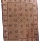 8x10 RUG HANDMADE PESHAWAR BEIGE IVORY VEGETABLE DYE