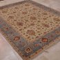8x10 HANDMADE AREA RUG VEGETABLE DYE CHOBI BEIGE BLUE