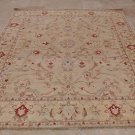 8x10 HANDMADE WOOL RUG VEGETABLE DYE SAND GOLD RED BLUE