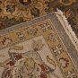 8x10 HANDMADE WOOL RUG VEGETABLE DYE BROWN IVORY GRAY