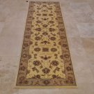 2x8 RUNNER WOOL&SILK HAND TUFTED YELLOW GREEN CHINESE
