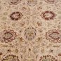 9x12 RUG PERSIAN VEGETABLE DYE IVORY YELLOW BLUE RUST