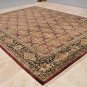 9x12 RUG HANDMADE MASTERPIECE BLACK RED RARE PATCHWORK