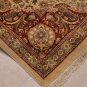 9x12 RUG PERSIAN VEGETABLE DYE GHAZNI WOOL IVORY RED