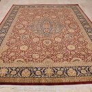 9x12 AREA RUG FINE PERSIAN VEGETABLE DYE RED BLUE WOOL