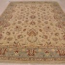 9x12 AREA RUG PERSIAN VEGETABLE DYE IVORY GREY WOOL