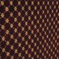 9x12 WOOL SILK AREA RUG HANDMADE FLUER DE LIS RED BLACK