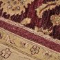 6 FT SQ AREA RUG WOOL HANDMADE VEGETABLE DYE PLUM BEIGE