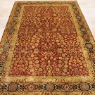 6x9 RUG HANDMADE PERSIAN HAJI JALILI RUST GOLD BLUE NEW