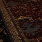 12x18 WOOL AREA RUG KASHAN RUST NAVY HANDMADE OVERSIZE