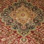 10x13 RED BLACK GREEN GOLD RUG SHAW HOME 3V176/02800 NYLON NEW ANCIENT
