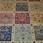 10x13 BLUE GOLD RED GREEN RUG SHAW ANTIQUITIES 3V012/81440 NYLON NEW PATCHWORK