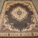 10x13 CHARCOAL IVORY GOLD RED AREA RUG RADICI COMO 1595 LARGE OVERSIZE NEW