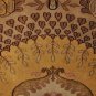 6x6 SQUARE WOOL HANDMADE AREA RUG SWAN MEDALLION RARE