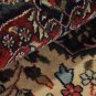 6.5 FT SQ AREA RUG WOOL HAND KNOTTED PERSIAN IVORY RED