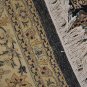 8 SQUARE WOOL HANDMADE AREA RUG PERSIAN NAVY BLUE IVORY