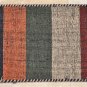 1x2 HANDMADE GABBEH WOOL RUG MINI BLUE RUST GREEN TAN