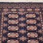 NEW 2.7x4.4 HANDMADE WOOL AREA RUG TRIBAL BOKHARA NAVY