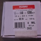 12'x100' 4mm/4 mil Clear Husky Plastic Sheeting Visqueen Dropcloth Sheet 12x100