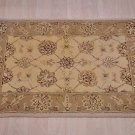 NEW 2x3 AREA RUG HANDMADE TUFTED SILK WOOL IVORY BEIGE
