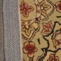 3x5 WOOL SILK AREA RUG IVORY BEIGE GREEN HAND TUFTED