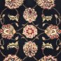 4x6 WOOL & SILK AREA RUG BLUE IVORY HANDMADE TUFTED