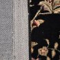 4x6 WOOL & SILK AREA RUG BLACK IVORY HANDMADE TUFTED