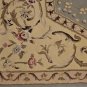 4x6 WOOL & SILK AREA RUG GRAY IVORY HANDMADE TUFTED