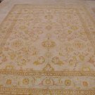 9x12 RUG PERSIAN VEGETABLE DYE CHOBI BEIGE BLUE YELLOW
