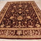 9x12 AREA RUG PERSIAN VEGETABLE DYE WOOL RED BROWN GOLD