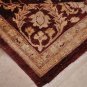 9x12 AREA RUG PERSIAN VEGETABLE DYE WOOL RED BROWN GOLD