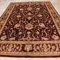 9x12 AREA RUG PERSIAN VEGETABLE DYE WOOL RED BROWN GOLD