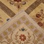 9x12 RUG VEGETABLE DYE WOOL MODERN FLORAL GOLD HANDMADE