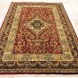 6x9 RUG VICTORIAN WOOL MASTERPIECE HANDMADE RED BLACK