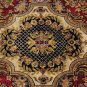 6x9 RUG VICTORIAN WOOL MASTERPIECE HANDMADE RED BLACK