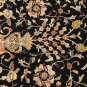 10x14 AREA RUG HANDMADE KNOTTED BLACK GOLD MASTERPIECE