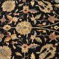 10x14 AREA RUG HANDMADE KNOTTED BLACK GOLD MASTERPIECE
