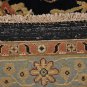 10x14 AREA RUG HANDMADE KNOTTED BLACK GOLD MASTERPIECE