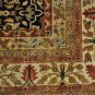 10x14 AREA RUG HANDMADE KNOTTED BLACK IVORY MASTERPIECE