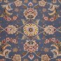 10x14 AREA RUG HANDMADE KNOTTED BLUE IVORY WOOL & SILK