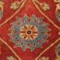 10x14 AREA RUG HANDMADE KNOTTED RUST BLUE MASTERPIECE