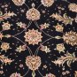 10x14 AREA RUG HANDMADE KNOTTED NAVY BEIGE WOOL & SILK