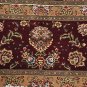 10x14 AREA RUG HANDMADE KNOTTED BLACK RED WOOL & SILK